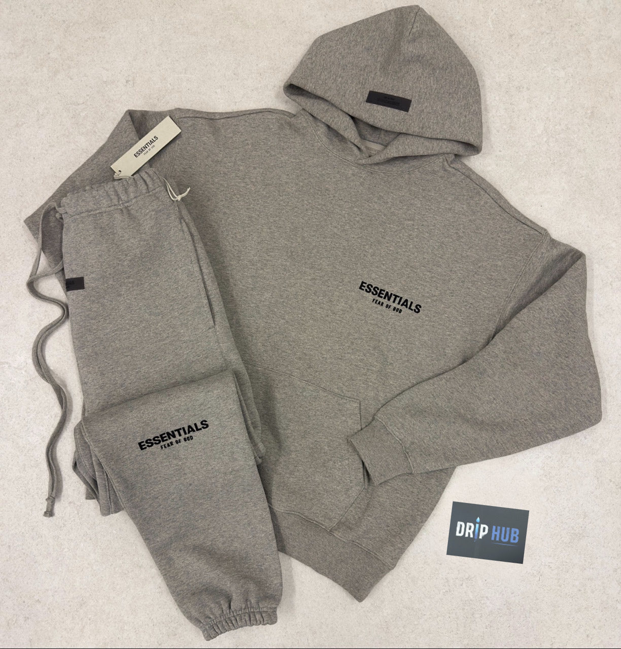 FOG Essentials ‘DARK HEATHER OATMEAL’ (SS22) Full Tracksuit