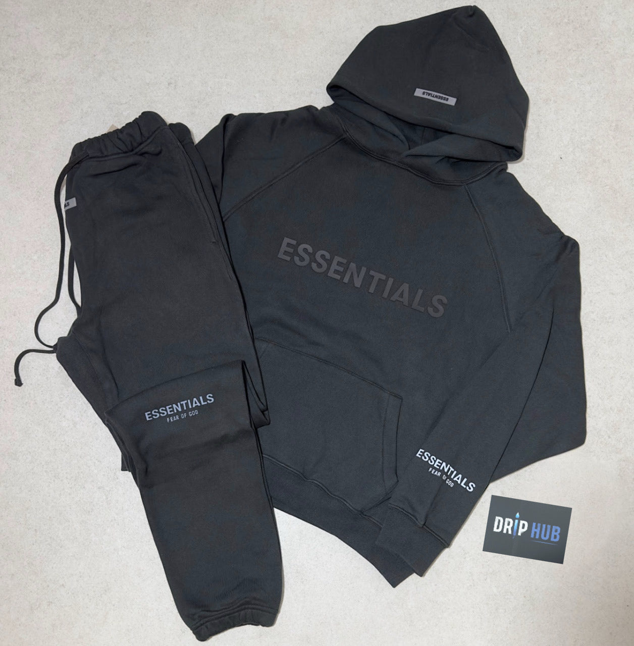 FOG Essentials ‘BLACK LIMO’ Front Logo FULL TRACKSUIT