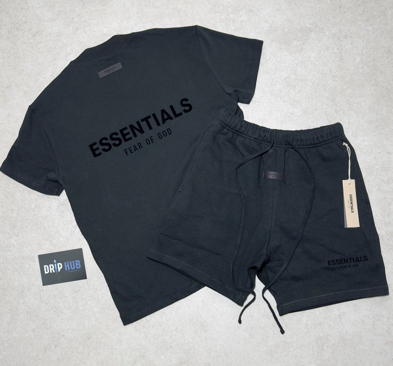 FOG Essentials ‘BLACK LIMO’ T-shirt + Shorts Set